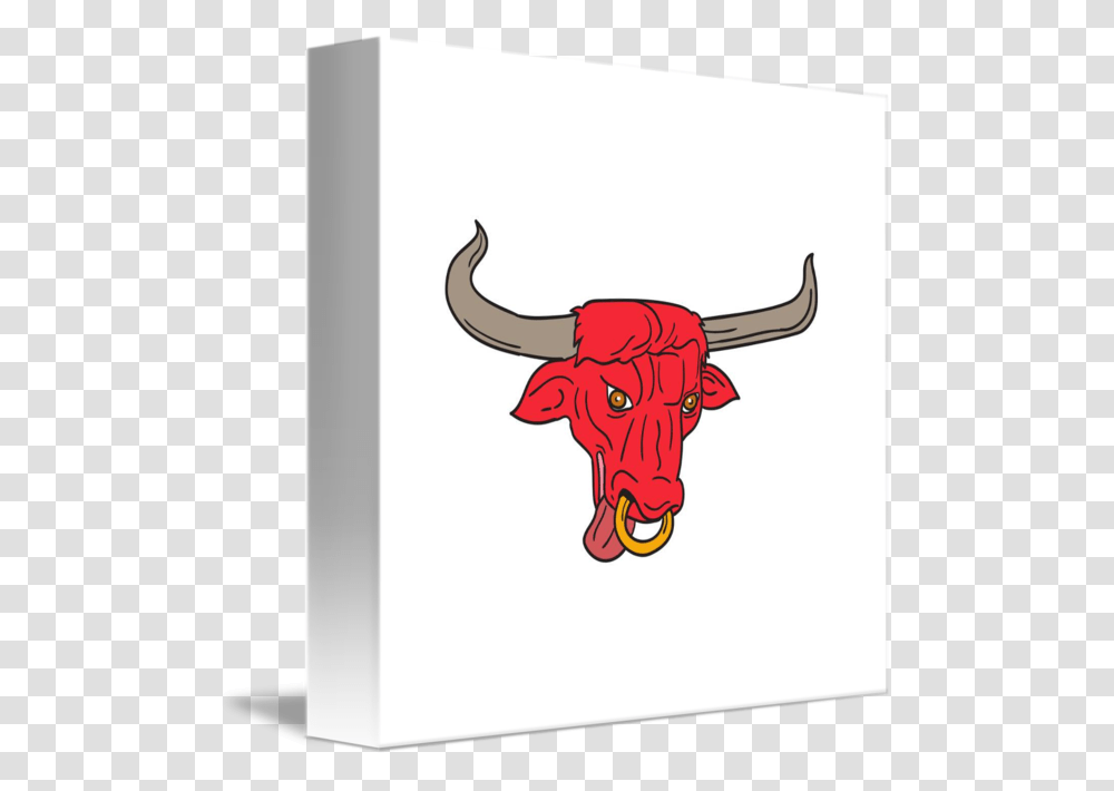 Texas Longhorn Red Bull Drawing Bull, Mammal, Animal, Cattle, Cow Transparent Png