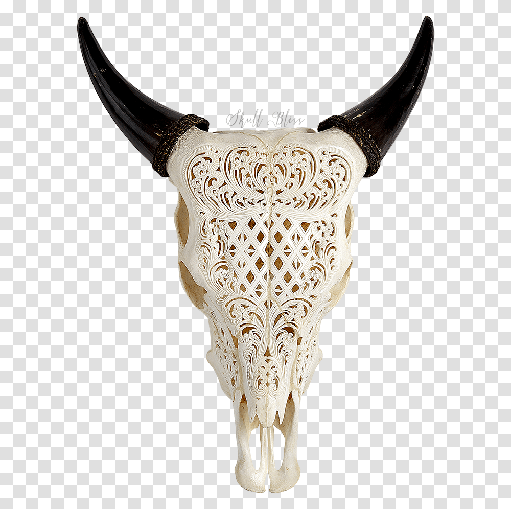 Texas Longhorn Skull Aurochs Wall Decal Animal Skull On A Wall, Antler, Glass, Mammal, Goblet Transparent Png