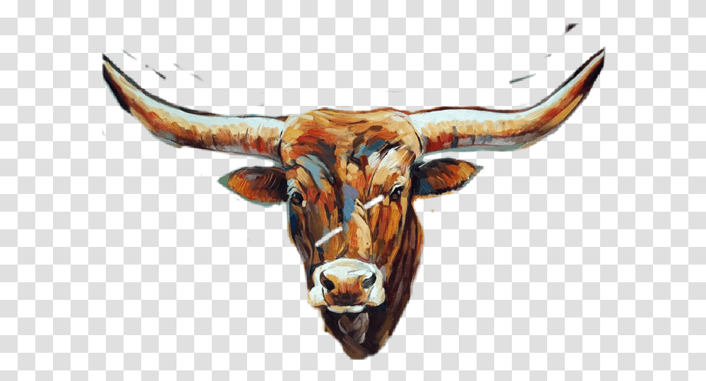 Texas Longhorns Football University Of Texas Longhorn Head, Cattle, Mammal, Animal, Bull Transparent Png