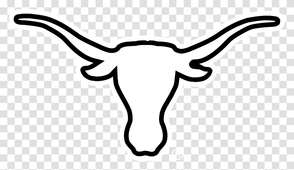 Texas Longhorns Logo White White Texas Longhorns Logo, Antelope, Wildlife, Mammal, Animal Transparent Png