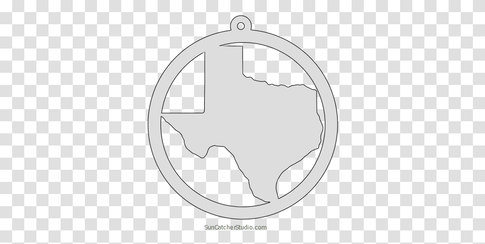 Texas Map Outline Printable State Shape Stencil Pattern Texas Map In Circle, Symbol, Astronomy, Star Symbol, Outer Space Transparent Png