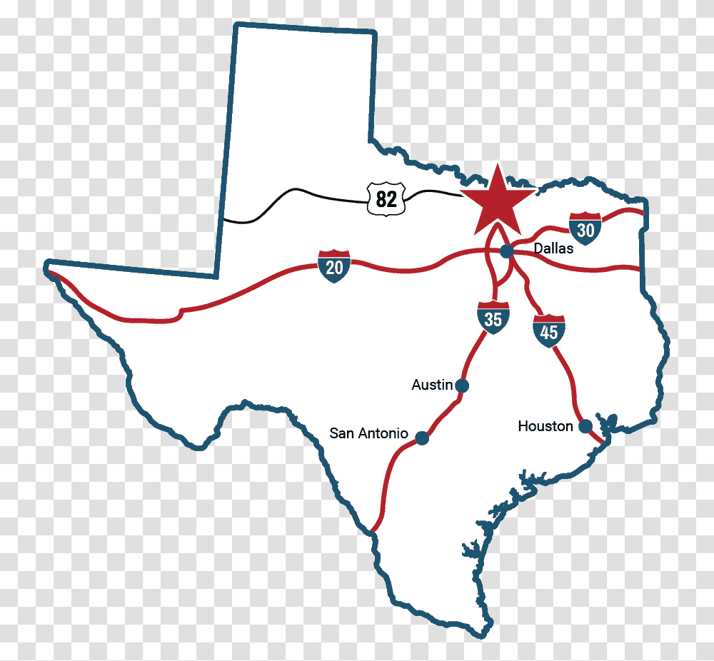 Texas Map Roads Leading To Gainesville Gainesville Texas On A Map, Plot, Diagram, Atlas, Vegetation Transparent Png
