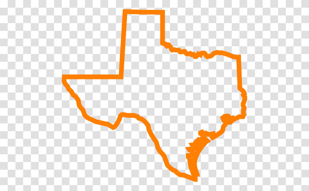 Texas Orange Clip Art, Plot, Map, Diagram, Atlas Transparent Png