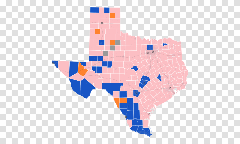 Texas Primary Results 2020 Map, Diagram, Plot Transparent Png