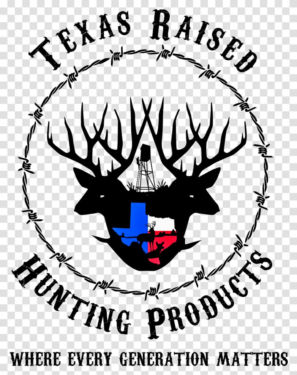 Texas Raised Hunting Products, Emblem, Logo, Trademark Transparent Png