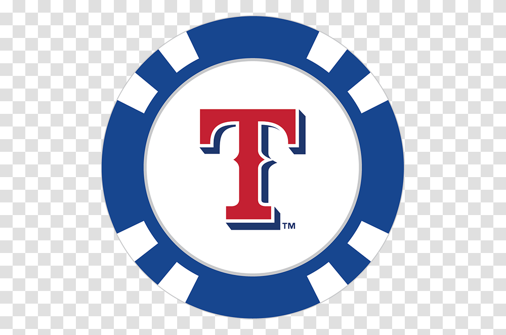 Texas Rangers Poker Chip Ball Marker, Number, Logo Transparent Png