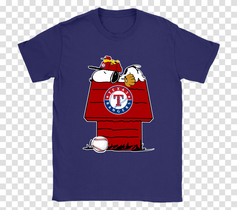 Texas Rangers Snoopy And Woodstock Resting Together Snoopy, Apparel, T-Shirt Transparent Png