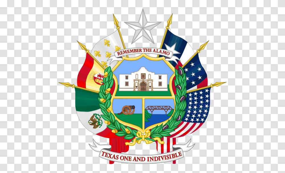 Texas Seal Texas State Seal Reverse, Emblem, Logo, Trademark Transparent Png