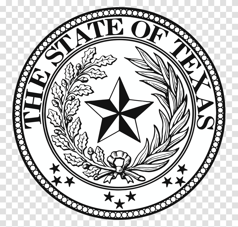 Texas State Seal, Logo, Trademark, Emblem Transparent Png