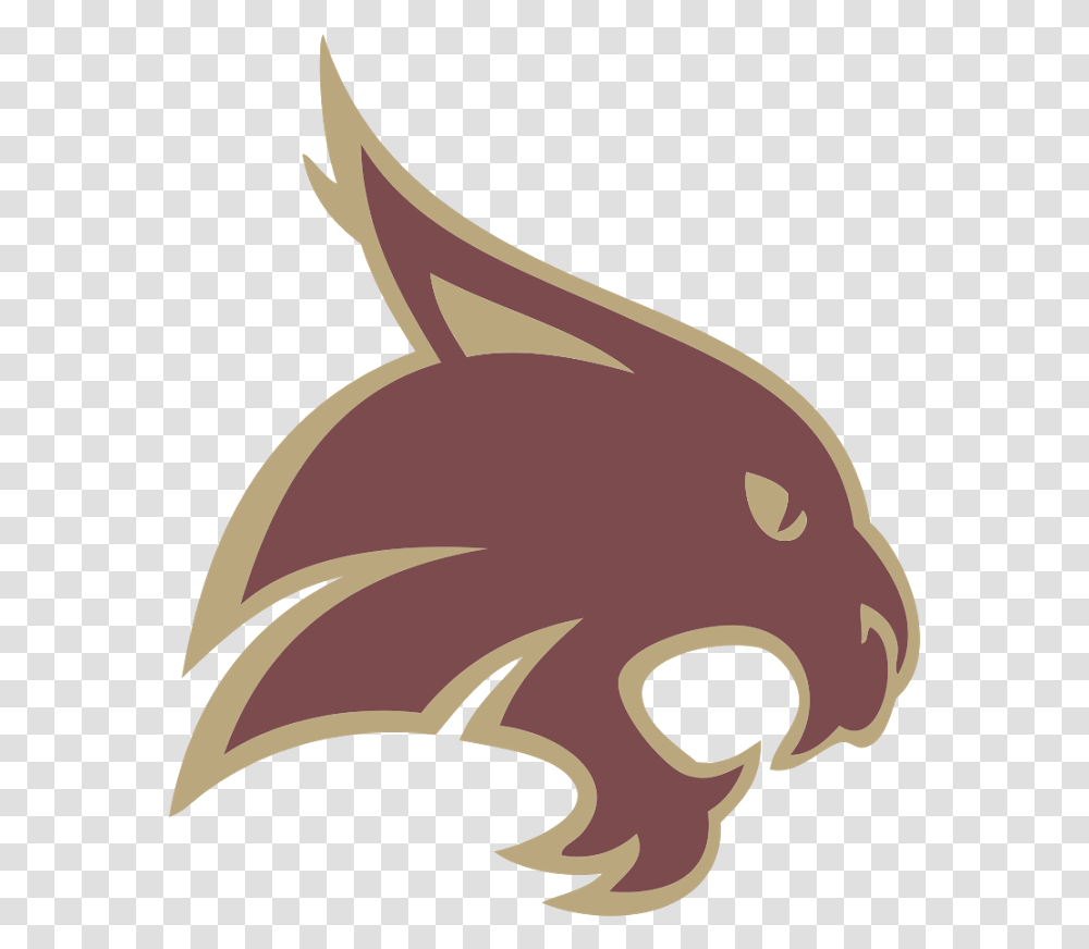 Texas State University Bobcats Logo Texas State Bobcats, Animal, Mammal, Pattern Transparent Png