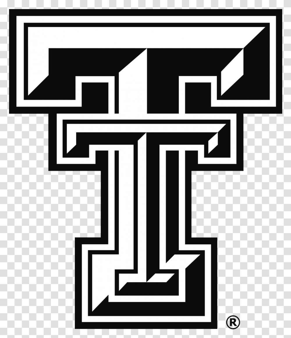 Texas Tech Double T Texas Tech University, Cross, Stencil Transparent Png