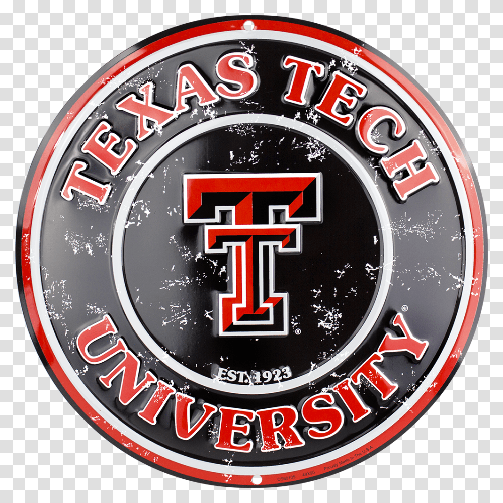 Texas Tech Red Raiders Circle Sign, Label, Lager, Beer Transparent Png