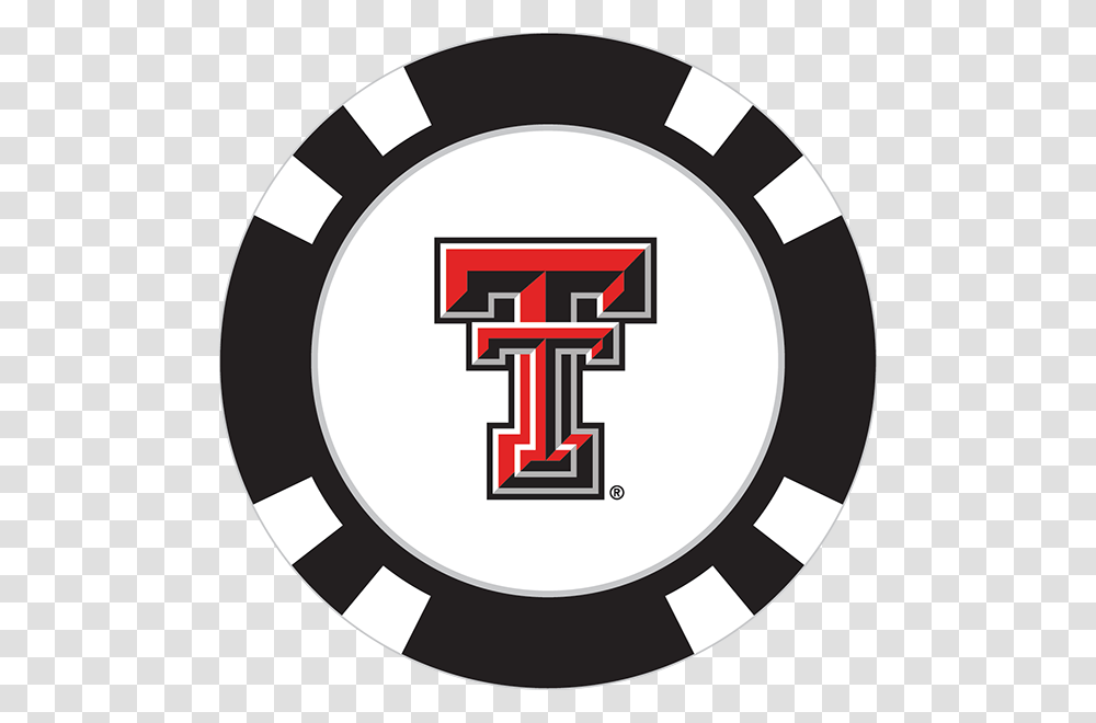Texas Tech Red Raiders Poker Chip Ball Marker Cleveland Indians Logo, First Aid, Trademark, Emblem Transparent Png