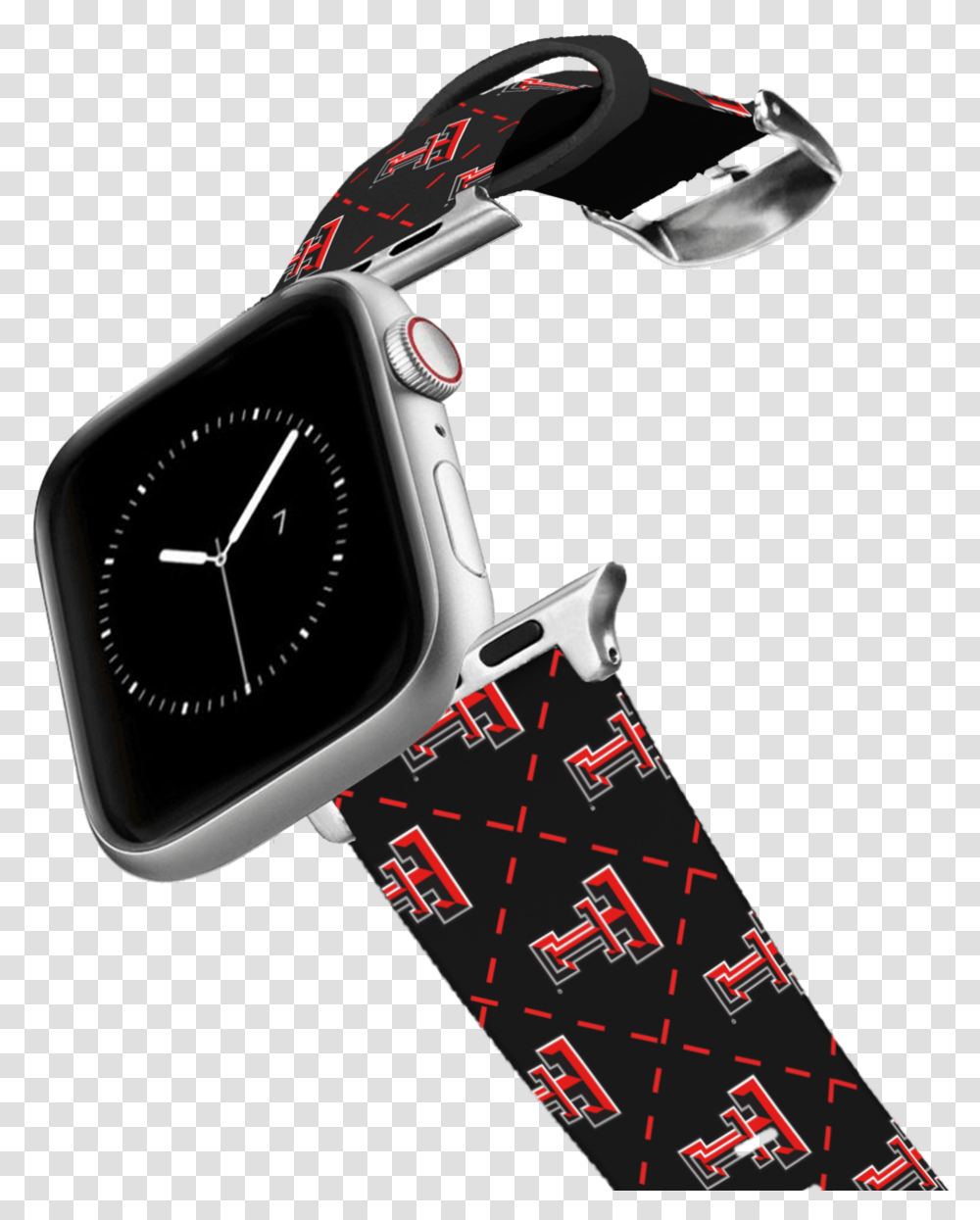 Texas Tech University Argyle Apple Watch Band, Analog Clock, Alarm Clock, Wristwatch Transparent Png