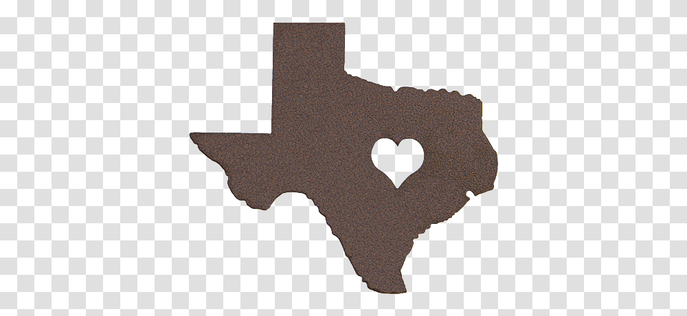 Texas With Heart Wall Sign, Cross, Hole Transparent Png
