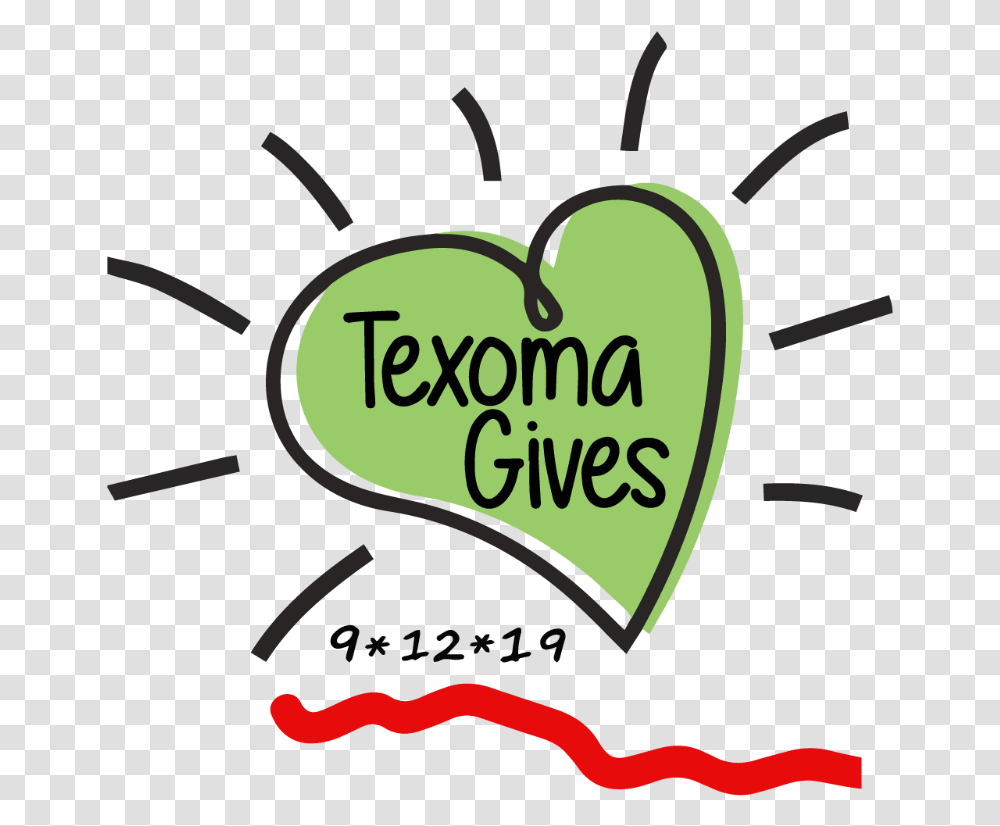 Texoma Gives, Heart, Label, Dynamite Transparent Png