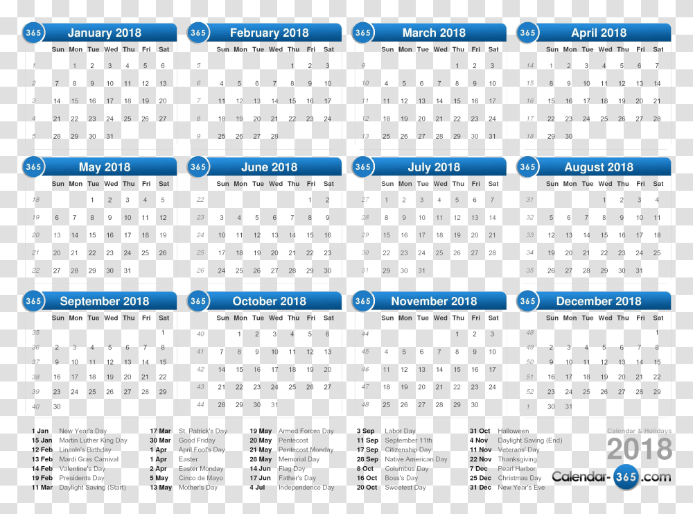 Text 2023 Calendar With Holidays Transparent Png