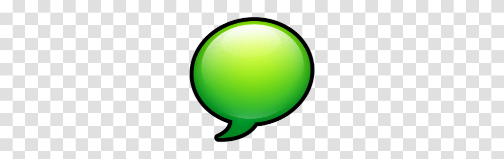 Text Bubble Icon Sleek Xp Basic Iconset Hopstarter, Green, Sphere, Balloon Transparent Png