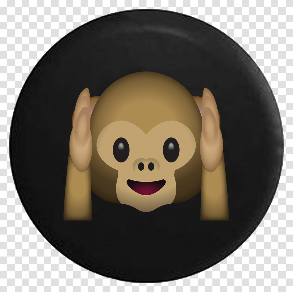 Text Emoji Hear No Evil Monkey Louis Xvi, Animal, Mammal, Head Transparent Png