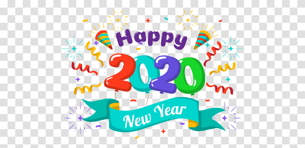Text Font Celebrating For Happy 2020 Happy New Year 2020 Image, Graphics, Art, Alphabet, Poster Transparent Png