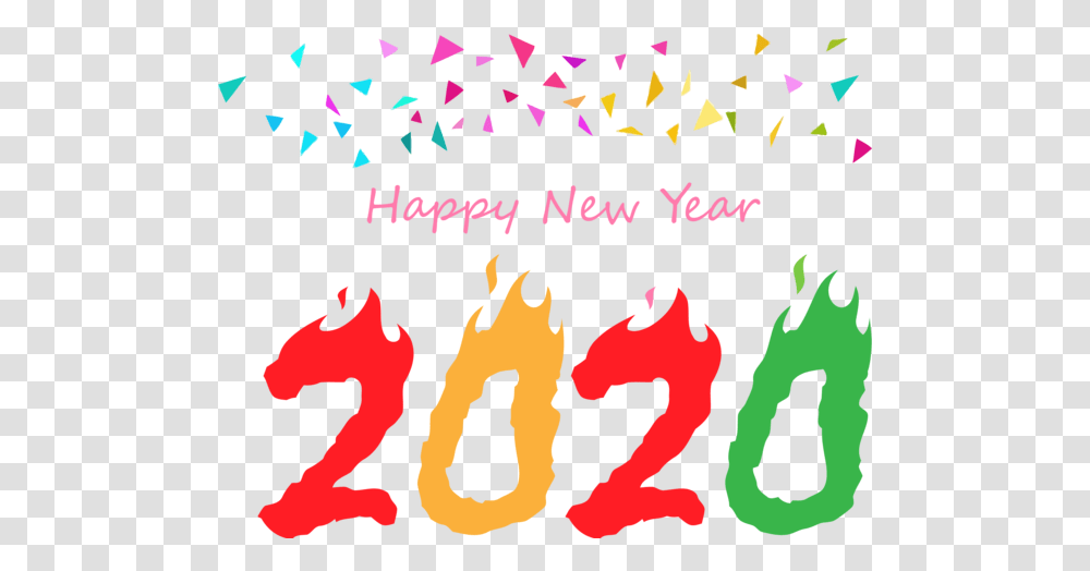 Text Font For Happy 2020 Decoration Hq Happy New Year Decoration, Handwriting, Poster, Advertisement, Calligraphy Transparent Png