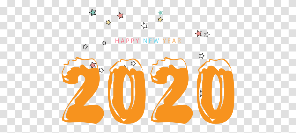 Text Font Line For Happy 2020 Colors Happy New Year 2020 Image Orange Colour, Number, Symbol, Alphabet, Fire Transparent Png