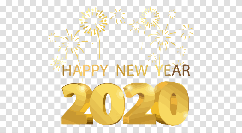 Text Font Yellow For Happy 2020 Happy New 2020, Number, Symbol, Alphabet, Plant Transparent Png