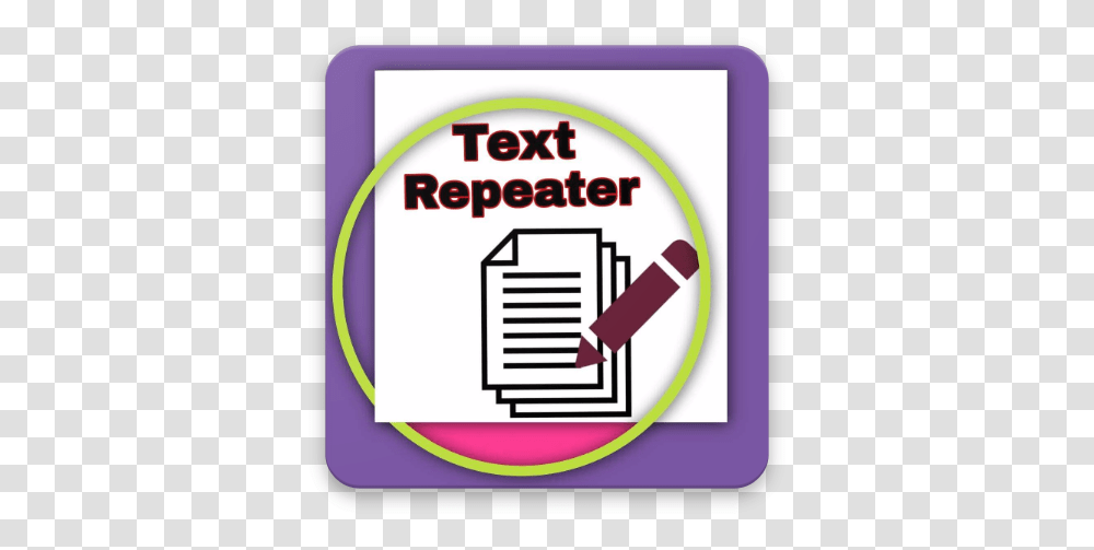 Text Repeater Free Download For Windows 10 Icon, Label, First Aid, Sticker, Electronics Transparent Png