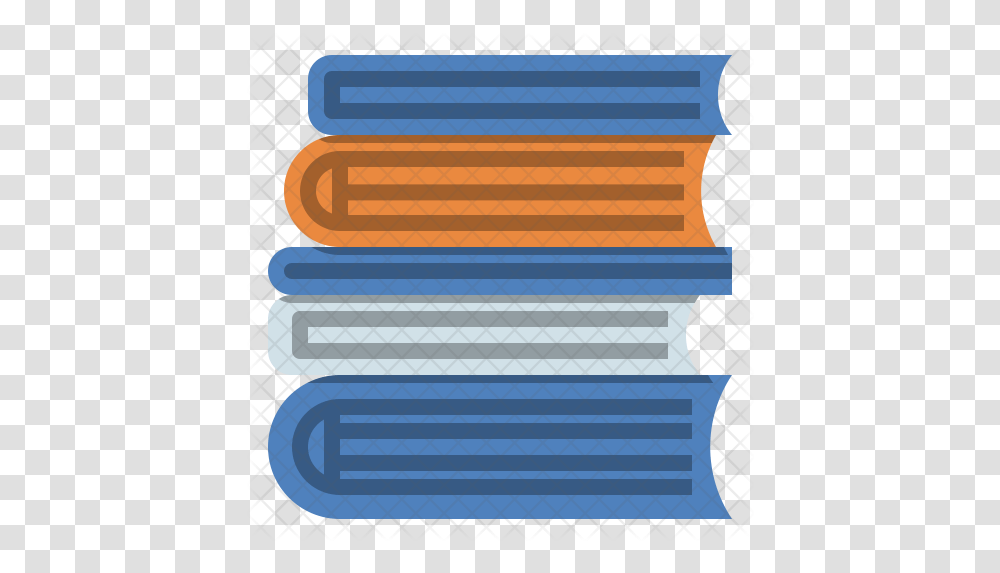 Textbooks Icon Of Flat Style Illustration, Label Transparent Png