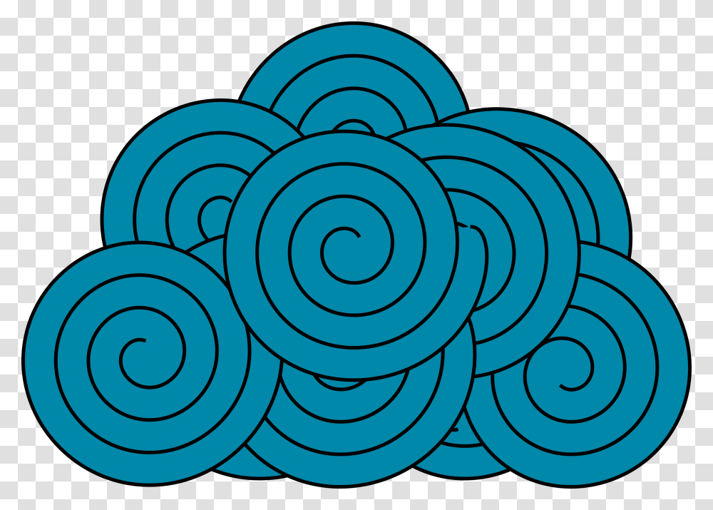 Textile Cloud Vector Clipart Image, Spiral, Coil Transparent Png