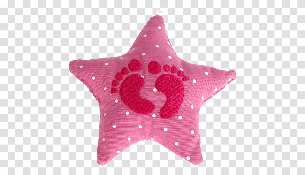 Textile Star Baby Pink Feet Buy In Schnullerkettenladen Kfc, Symbol, Star Symbol, Sweater, Clothing Transparent Png