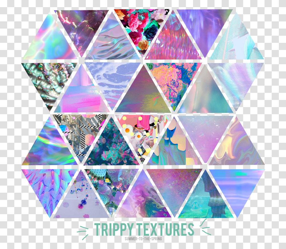 Texture Tumblr Trippy Spring, Triangle, Leaf, Plant Transparent Png