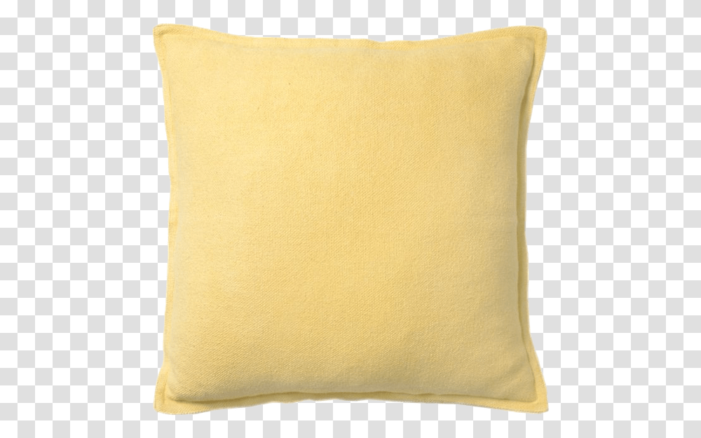 Textured Square Throw Pillow In Yellow Decorative, Cushion Transparent Png
