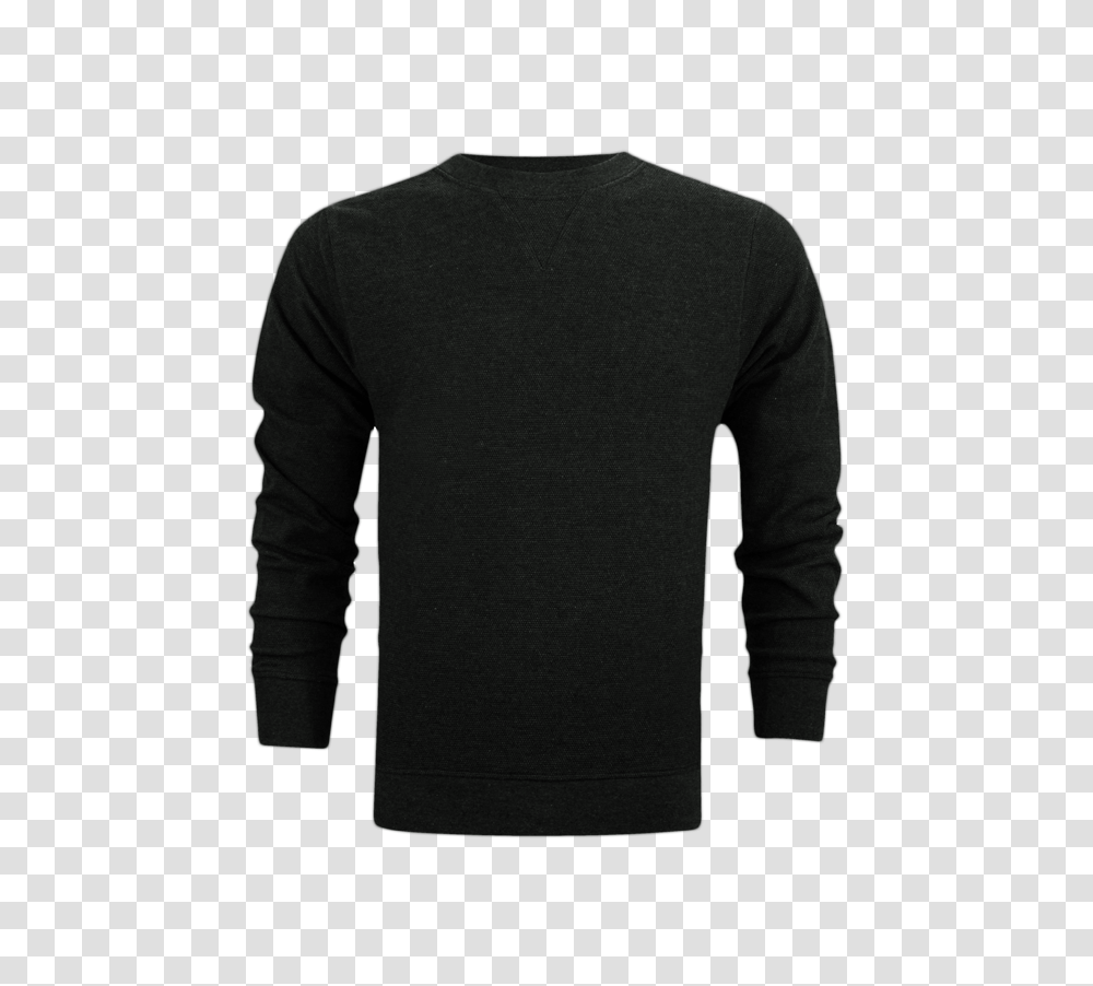 Textured Weave V Notch Charcoal Long Sleeves Sweat Shirt Rialto Pk, Apparel, Sweater, Sweatshirt Transparent Png