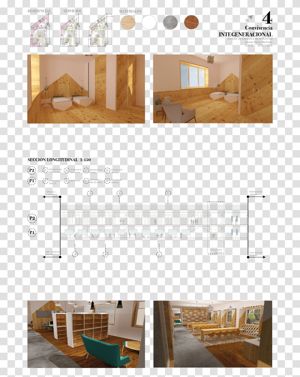 Tfg Centro Intergeneracional Floor Plan, Wood, Housing, Building, Plywood Transparent Png
