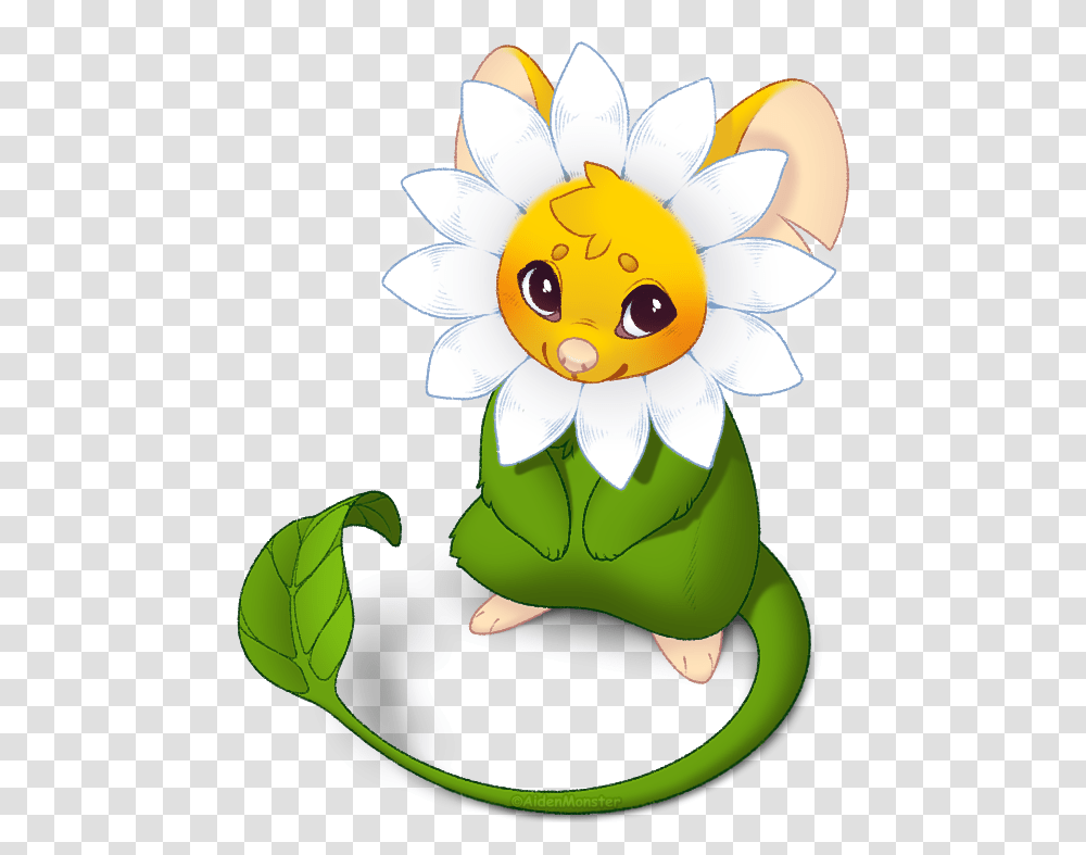 Tfm Flower Transformice Flower Mouse, Green, Toy, Plant, Daisy Transparent Png