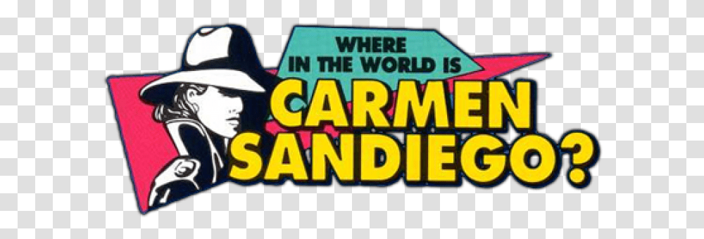 Tgdb Browse Game Where In The World Is Carmen Sandiego Western, Person, Outdoors, Text, Flyer Transparent Png