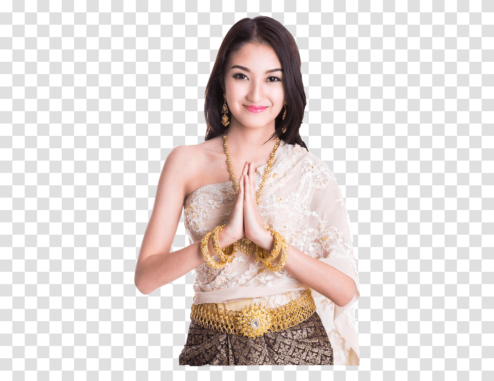 Thai Girl Logo, Person, Evening Dress, Robe Transparent Png