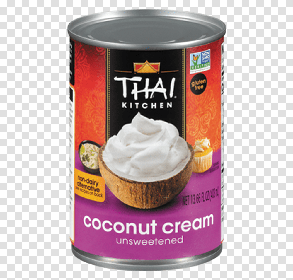 Thai Kitchen Coconut Cream Unsweetened, Dessert, Food, Creme, Ice Cream Transparent Png