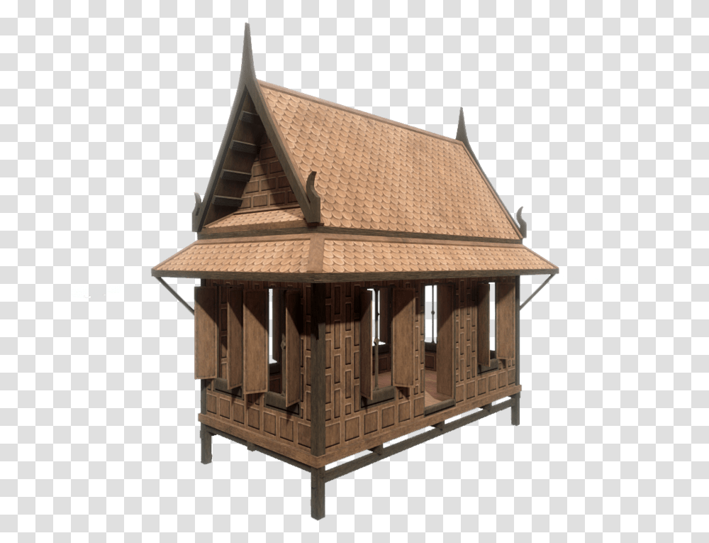 Thai Traditional House, Nature, Outdoors, Building, Housing Transparent Png