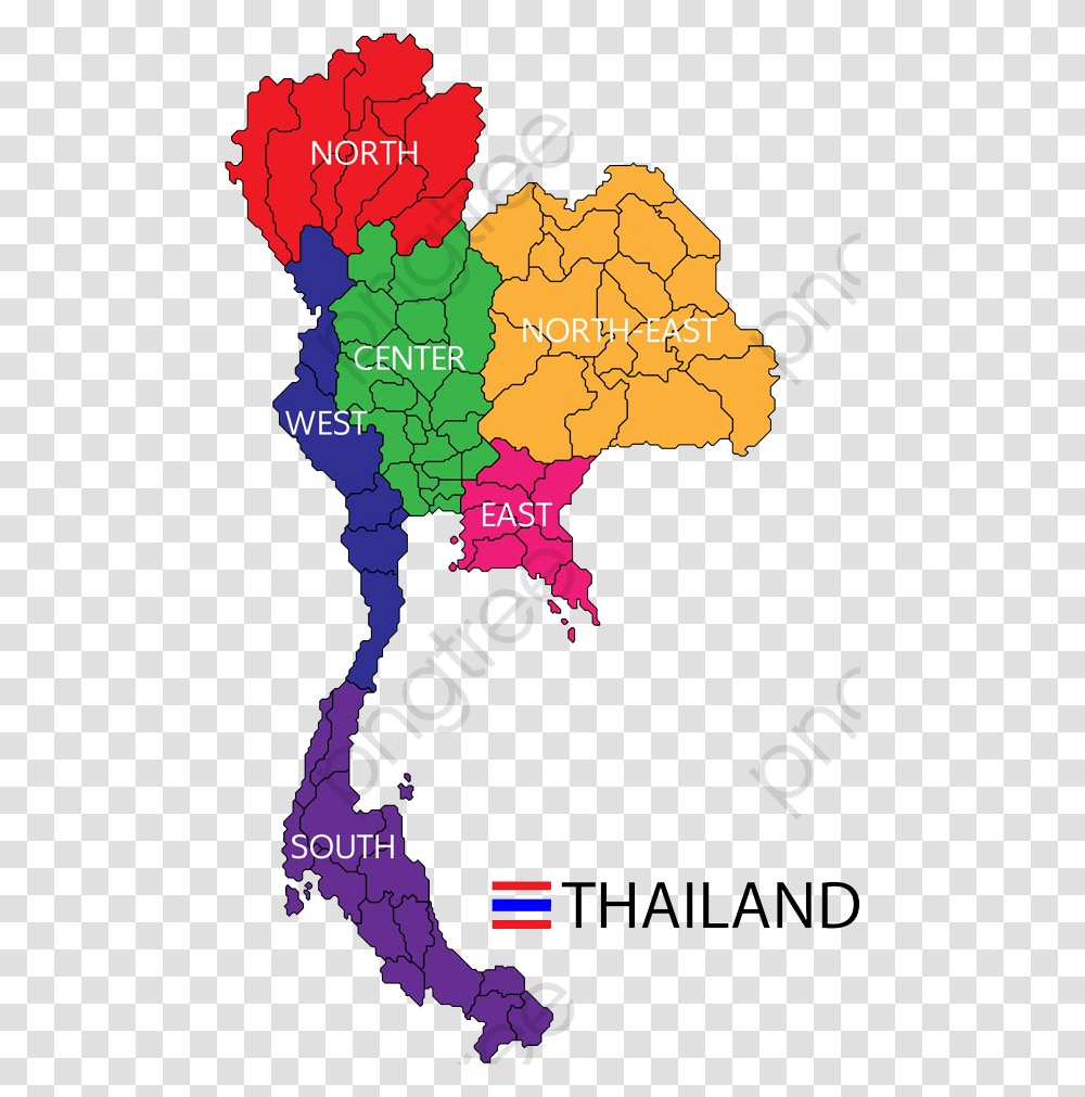 Thailand Map, Poster, Advertisement, Plot, Diagram Transparent Png