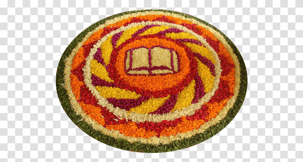 Thali Decoration In Flower, Rug, Pattern Transparent Png