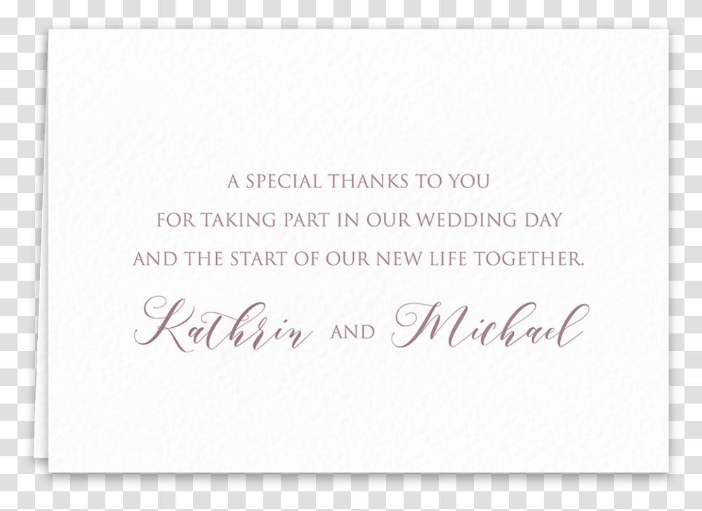 Thank You Card Edged Beauty Calligraphy, Handwriting, Business Card, Paper Transparent Png