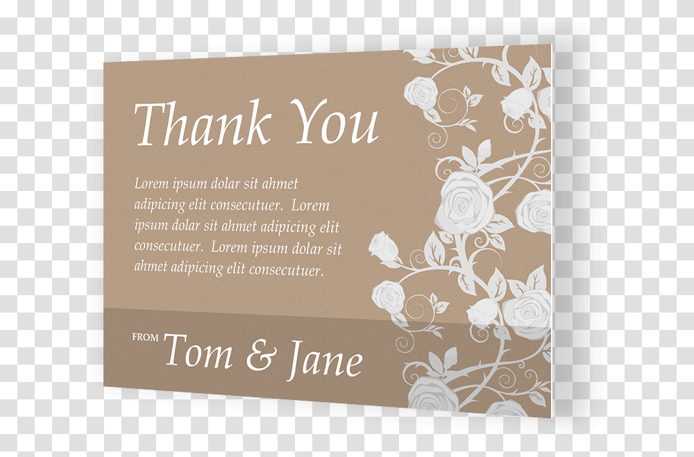 Thank You Cards, Paper, Business Card, Floral Design Transparent Png