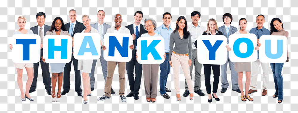 Thank You Contact Crosby Mook Office Equipment People Holding Letters, Person, Human, Clothing, Apparel Transparent Png