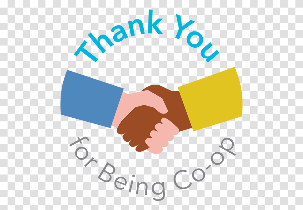 Thank You For Being Co Op Logo Envirobank, Hand, Handshake, Poster Transparent Png