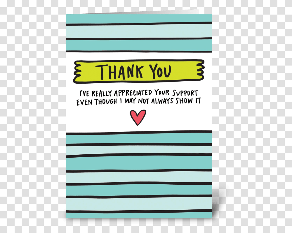 Thank You For Your Support Greeting Card Carmine, Advertisement, Poster, Flyer Transparent Png