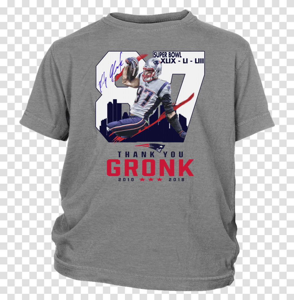 Thank You Gronk King Of The North Crown Raptors, Person, T-Shirt, Sleeve Transparent Png