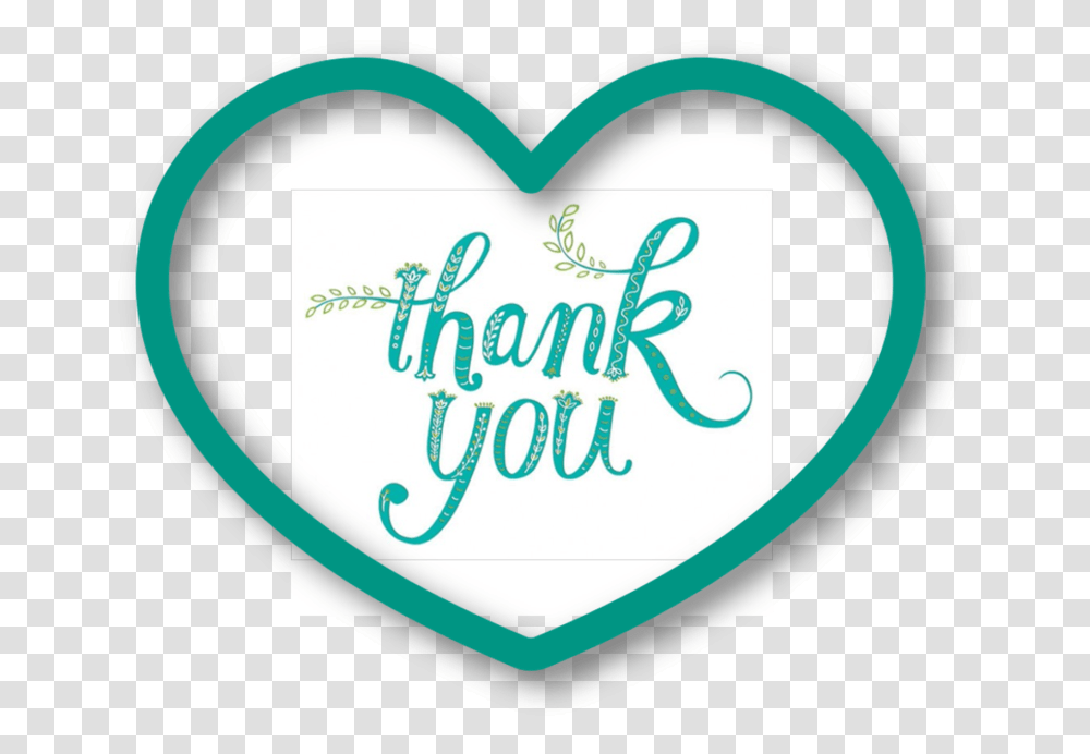 Thank You Heart Heart, Label Transparent Png