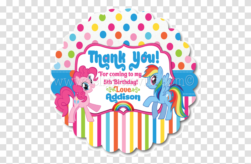 Thank You Labels For Birthday Party Rainbow Dash Friendship Is Magic, Birthday Cake, Crowd, Leisure Activities, Logo Transparent Png